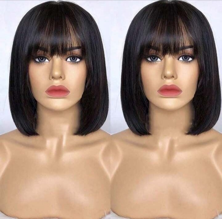 Short Bob Straight Human Hair Wig